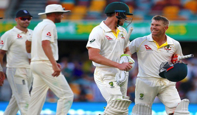 Australia closes in on first Test victory